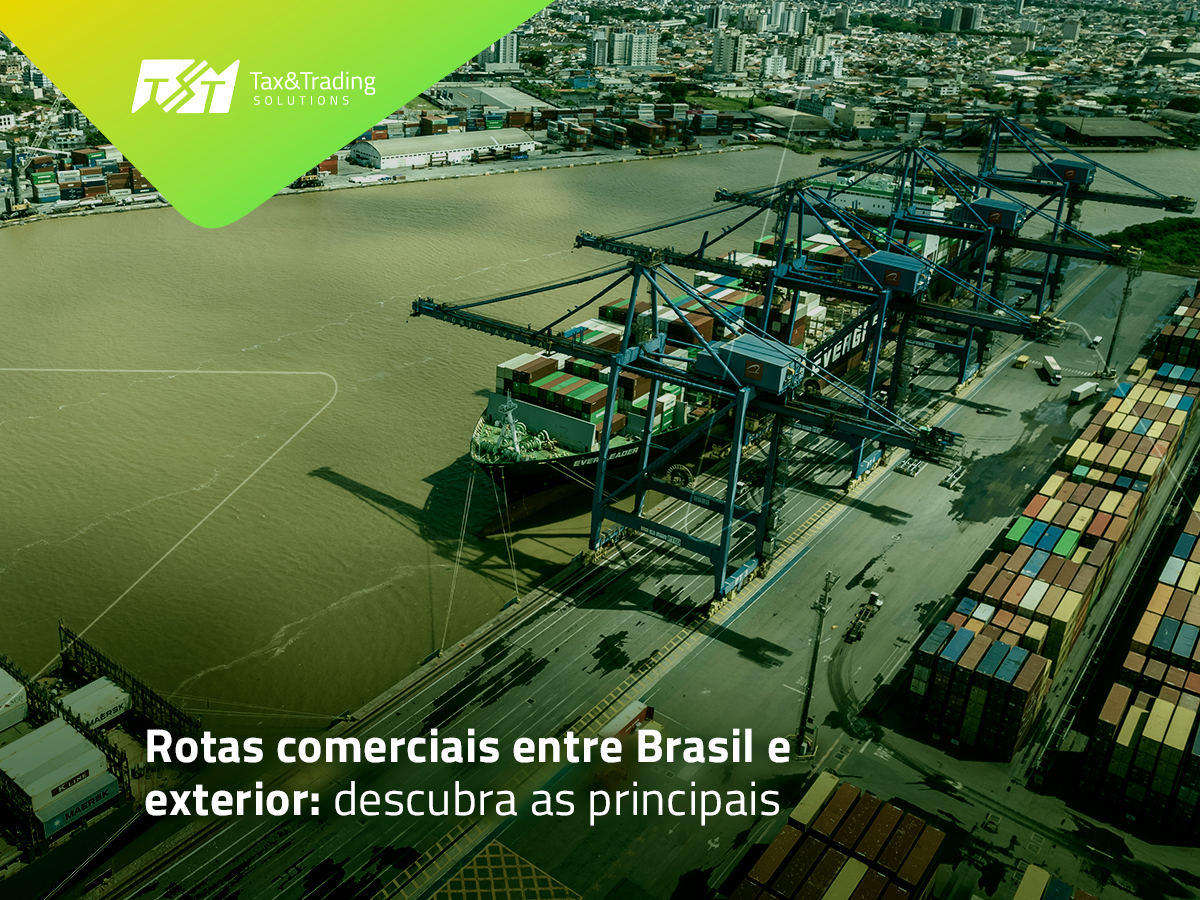 As principais rotas comerciais do Brasil